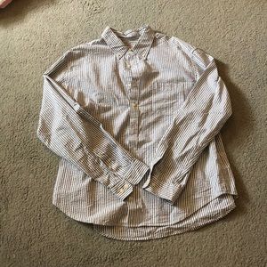 Medina long sleeve seersucker button up